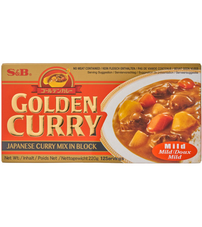 S&B Japán curry enyhén csípős 220g