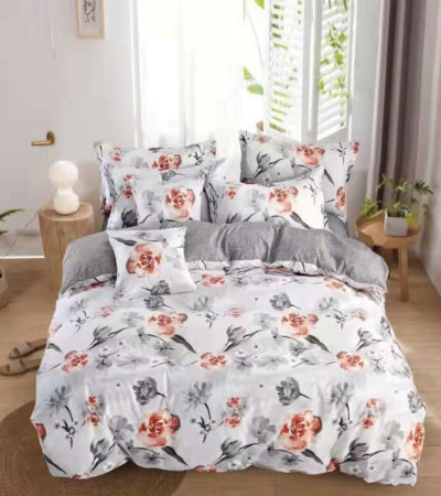 ANEMONE ROSE PATTERN 3 PIECE BED LINEN COVER