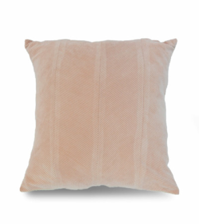 PINK PILLOW COVER - RIBBED