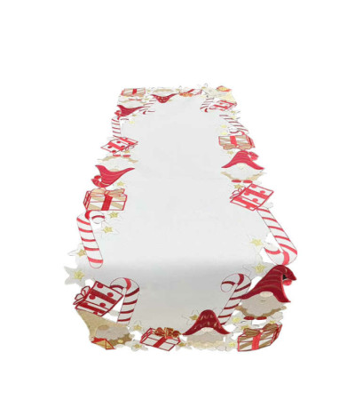 CHRISTMAS TABLE RUNNER WITH ELF PATTERN - 40X110 CM