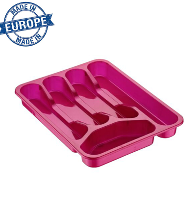 Organizer plastic cutlery holder kitchen furniture Pink