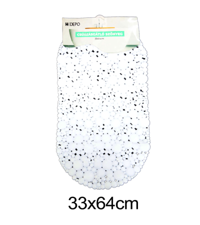 Anti-slip Bathroom White Carpet 33x64cm