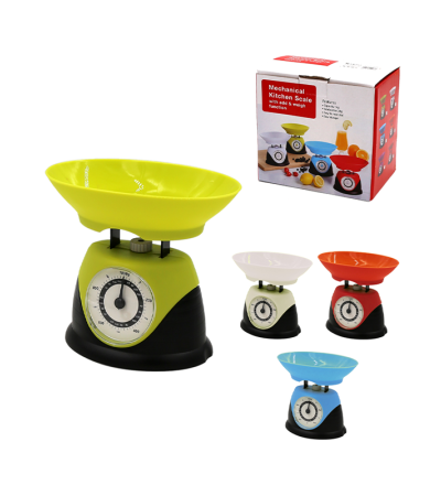 Mechanical kitchen scale with 1g capacity