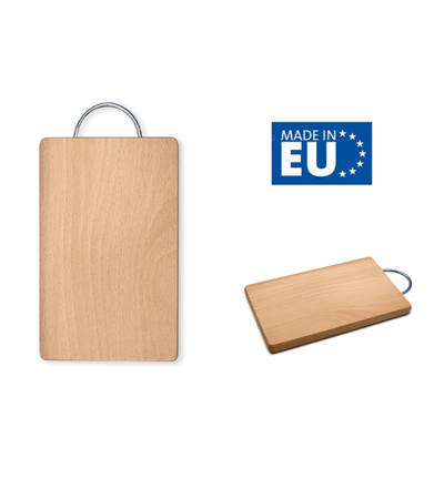 Rectangle Cutting Board with Metal Handle 35.5x22.5cm