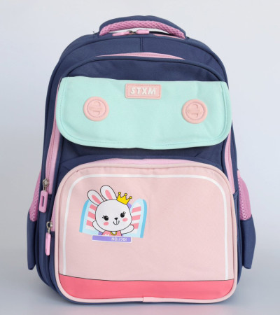 Blue Cute Bunny Backpack