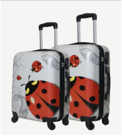 Ladybug Pattern Cabin Suitcase