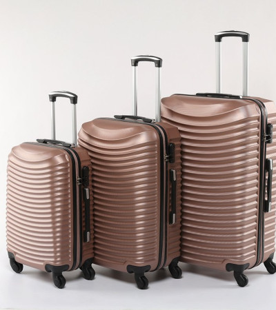Roncato Wave patterned suitcase beige
