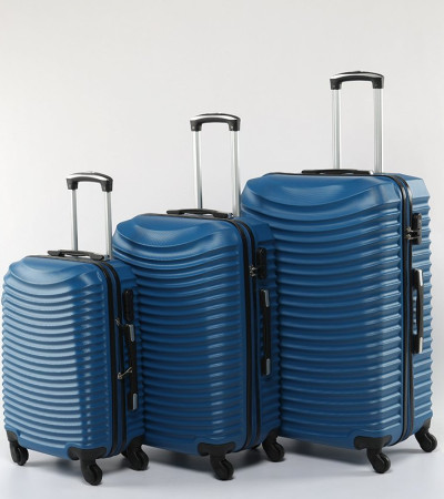Roncato Hullám mintás bőrönd kék
