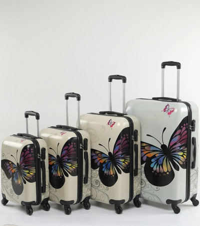 Pillangó mintás carry on IATA Méretű Bőrönd