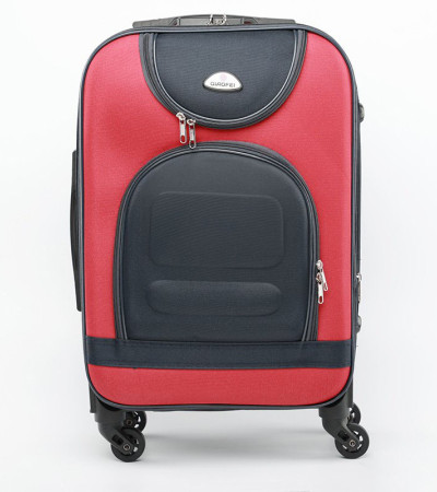 Mirage Rolling Red Black Suitcase
