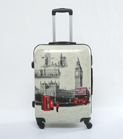 London mintás Kabin Bőrönd