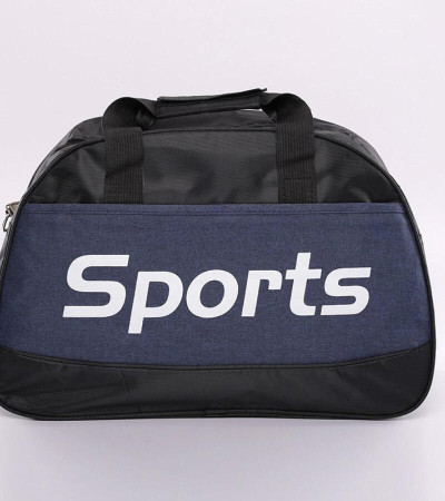 Sports travel bag black and blue