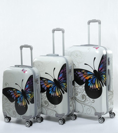 Pillangó mintás Kabin Méretű Bőrönd
