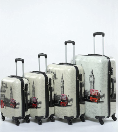 London mintás Kabin Méretű Bőrönd Különféle Méretek