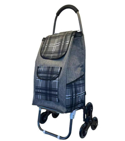 Trolley  Grocery Shopping Cart Push Utility Hand Truck Blue