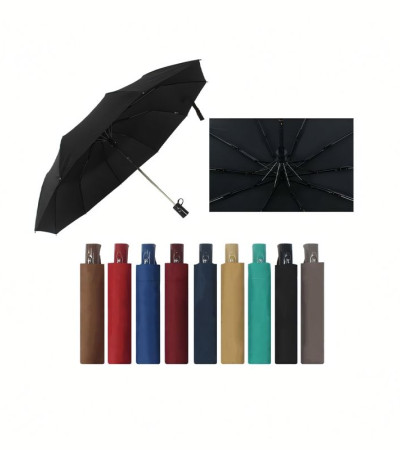 Összecsukható automatikusan nyitható esernyő nagy többszínű