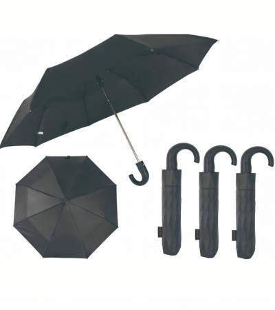 Automatikus esernyő fekete bevonat védelem erős keret szélálló összecsukható teljesen automatikus esernyő