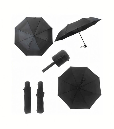 Fekete esernyő összecsukható esernyő