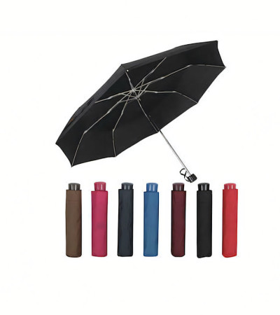 Kiváló minőségű könnyű hordozható összecsukható kézi fekete esernyő