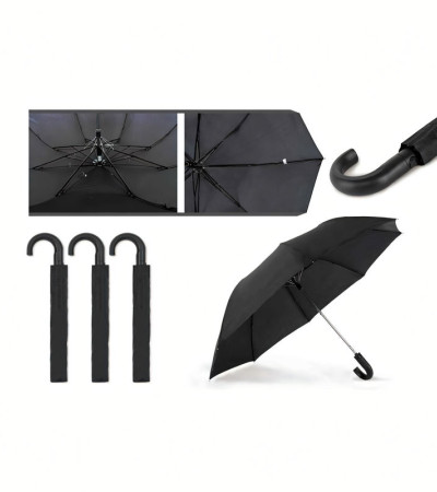Elegant for Business Automatic Opening Foldable Umbrella Metal Handle