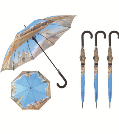 Budapest Scenic Travel Large Umbrella