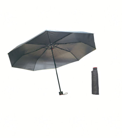 Black Umbrella Foldable Umbrella Solid Pongee