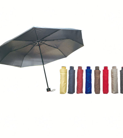 Foldable Umbrella Black Multicolour Big Size