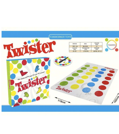 Twister Ügyességi Játék Dobókockával Magic Toys