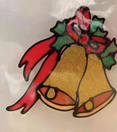 CHRISTMAS GIFT CHRISTMAS BELL ADHESIVE STICKERS